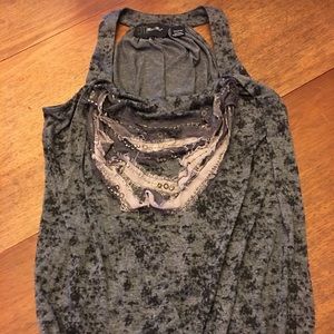 Miss Me Embellished Racerback Tank Size Medium